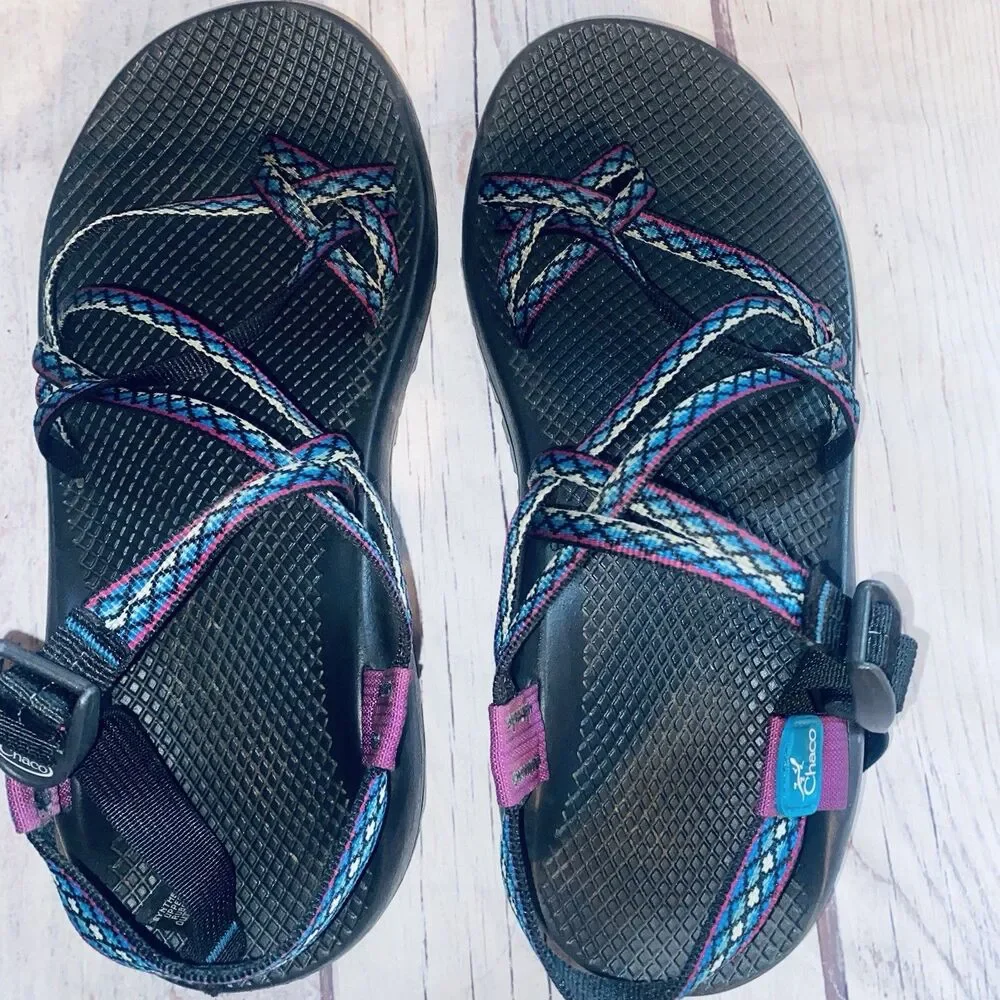 Chaco ZX/2 Sandals Mens 11 Made USA Vibram Double Strap Toe Loop Hiking